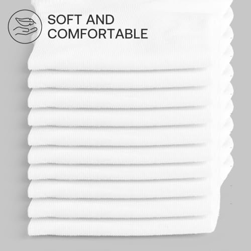 10 Pairs Men's Ankle Socks Low Cut Socks Breathable Casual Socks for Men Women (White)4