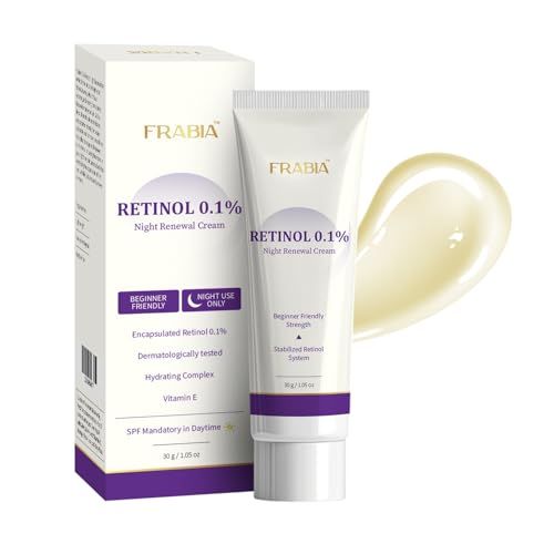 Frabia Gentle Retinol 0.1 Cream – Beginner Retinol Night Cream to Minimize Appearance of Fine...