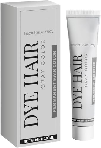 Tinte gris plateado, vegano, alta cobertura de canas, de larga duración para hombres y mujeres