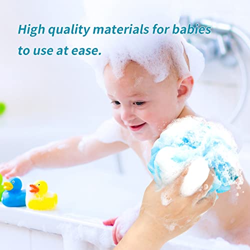 Carrie Joe Bath Loofah Sponge Soft Mesh Shower Puffs For Body Wash Bath Sponge Body Scrub For Women & Men Body Exfoliator-Bathing Accessories (3Pack 40G Mixed) #TOP4