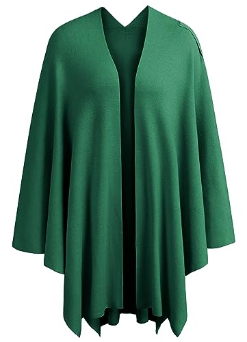 Image of PULI Womens Cross Front Poncho Shawl Wrap Elegant Wedding Formal Gift
