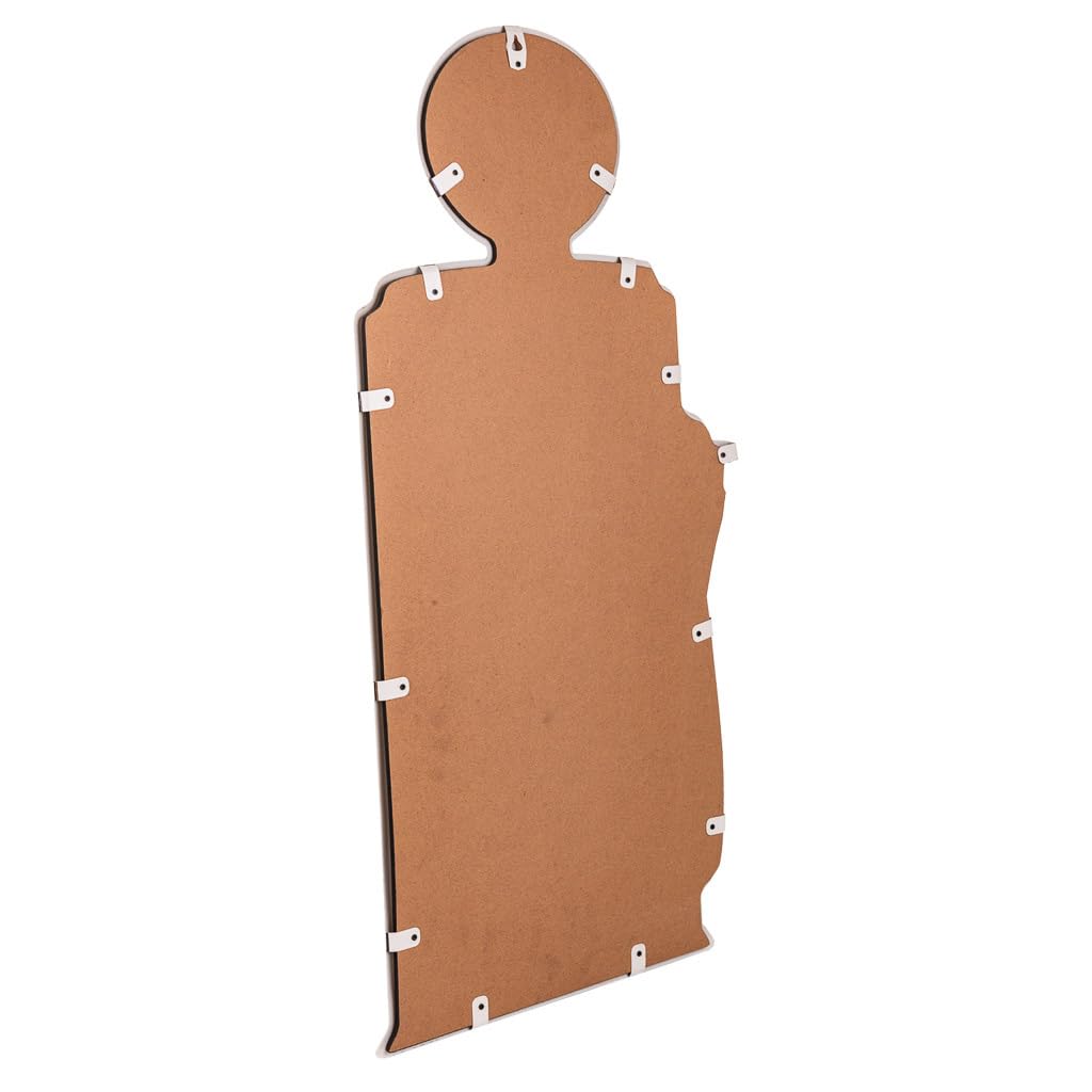 WANDERLUST DECO Espejo de Metal Naranja 42x82x5