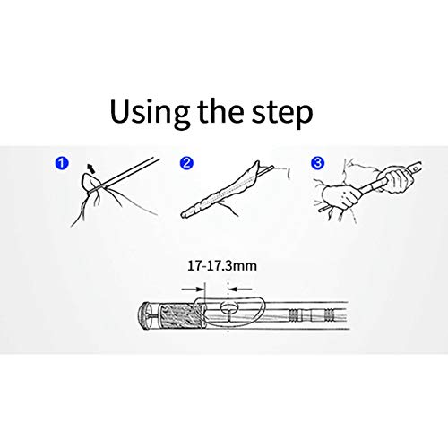 Lizusidtsy Wooden Flute Cleaning Rod Flute Cleaning Cloth Flute Care Kit Flute Accessories, Amber, 371538