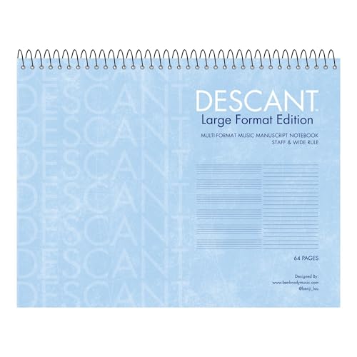 Cahier de musique à spirale Roaring Spring 64 pages pour notation musicale