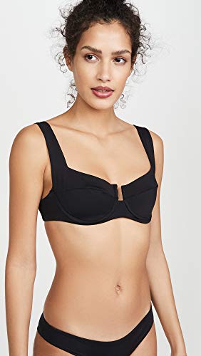 L*Space Women's Camellia Bikini Top, Black, M #TOP1