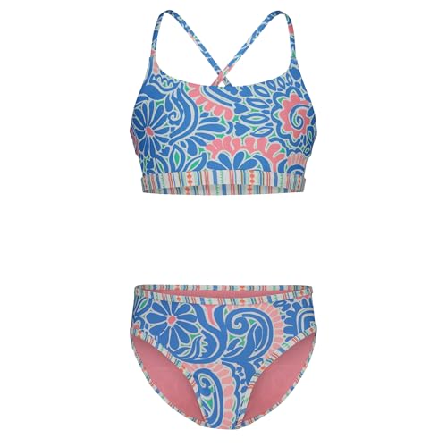 Image of Roxy Girls' Two-piece Bikini Swimsuit Set, UPF 50+ Sun Protection, Quick-Dry Bathing Suit