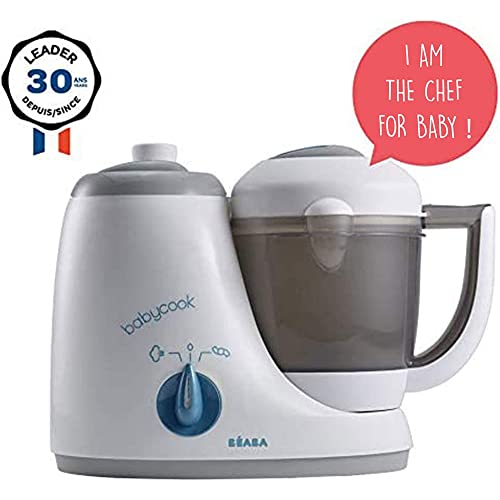 Babycook® Original Grey/Blue Baby Food Steamer Blender