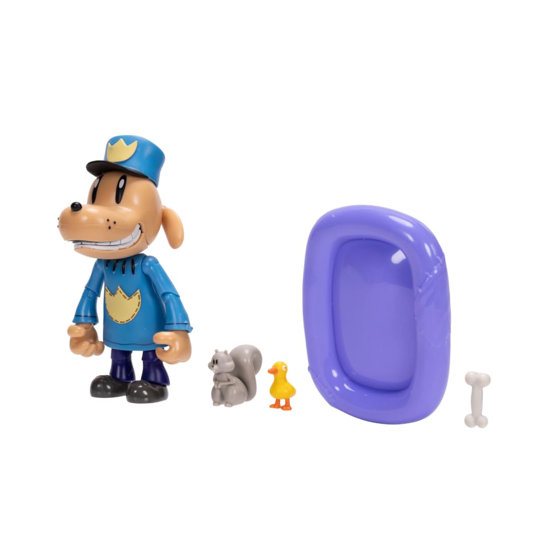 Dog Man Articulated 12.7cm Action Figure with Accessories by Jakks Pacific, Inspired by Iconic Book and Dog Man Movie - Image 4