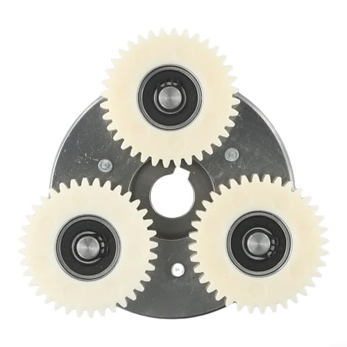 Helilyco Paquete de 3 engranajes planetarios de nailon 36T con rodamientos de 500 W para bicicleta para motor de buje, 13,5 x 47 mm, color blanco para piezas de repuesto