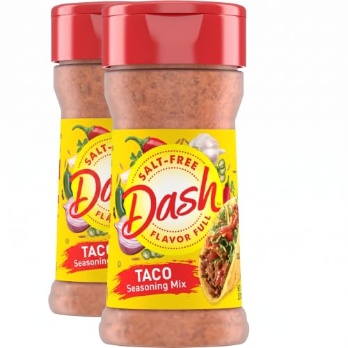 Dash Salt-Free Taco Seasoning Blend, 2.5 Ounce (Pack of 2)