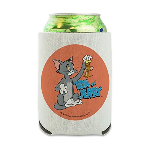 Tom and Jerry Best Friends Can Cooler - Drink Sleeve Hugger Collapsible Insulator - Beverage Insulated Holder