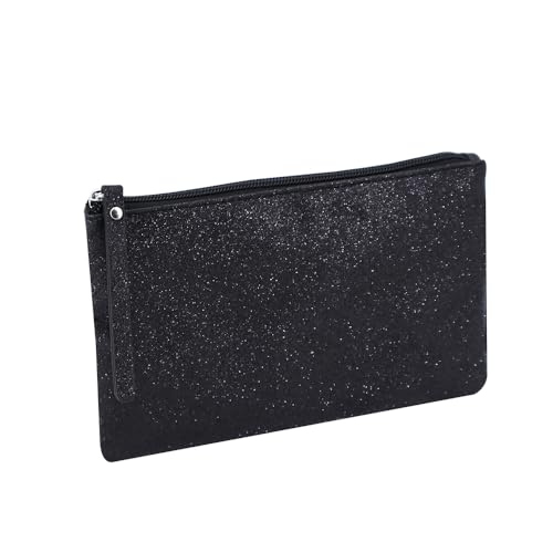 Celestial Glitter Makeup Pouch – Six Stunning Shades - Festive Cosmetic Bag (Twilight Black)2
