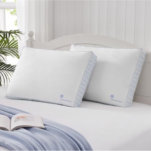 Tommy Bahama Haven Stripe Cotton Pillow 2-Pack (Standard/Queen Size)