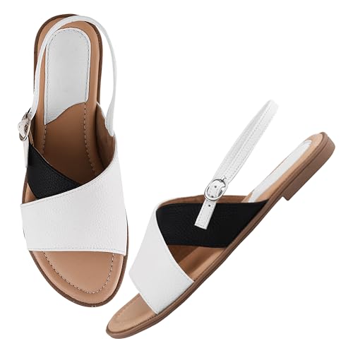 Image of SilverArrow womens Velisse Wedge Slides Sandals Open Toe Comfort Slip On Casual Daily Wear Flats