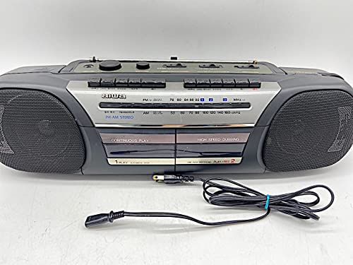 AIWA アイワ ダブルラジカセ　CS-W10 Amazon.co.jp: アイワ ダブル ラジカセ ラジオカセット CS-W10