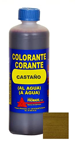Promade - Tinte al agua para madera 500 ml (Castaño)