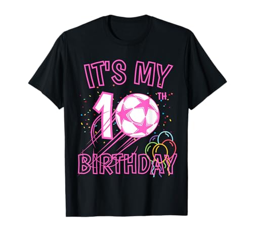 It's My 10th Birthday - Maglietta a doppia cifre per giocatore di calcio Maglietta