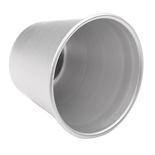 Chictry 6 Pack Nonstick Individual Molds Mini Aluminum Pudding Molds Chocolate Molten Pans Brownies Tumblers Popovers Diy Egg Tart Dessert Baking Cups Silver Size D #TOP3