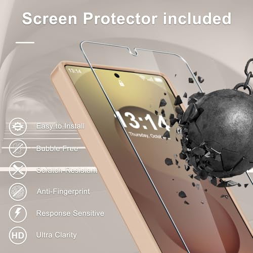 Image of for Samsung Galaxy S25 Ultra Case, Matte Magnetic Phone Cover, Coral Pink | Fit for MagSafe, Screen Protector included, Shockproof Military Grade Protection, Translucent Frosted Back