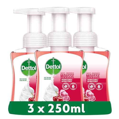 Dettol Lot 3 Savon Mains Rose & Fleur de Cerisier
