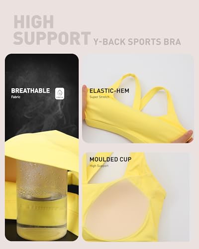 Image of RUNNING GIRL Sports Bras for Women, Molded Cup High Impact Sports Bra Workout Bras for Women High Support Racerback