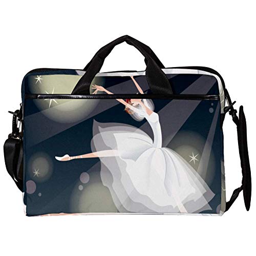 Bolso bandolera para portátil antiarenas y golpes 14 pulgadas blanco