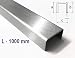 Produktbild 1,5 mm U-Profil aus Edelstahl K320 gekantet bis Breite c= 30 mm und Länge 1000 mm 30 x 20 x 30 mm
