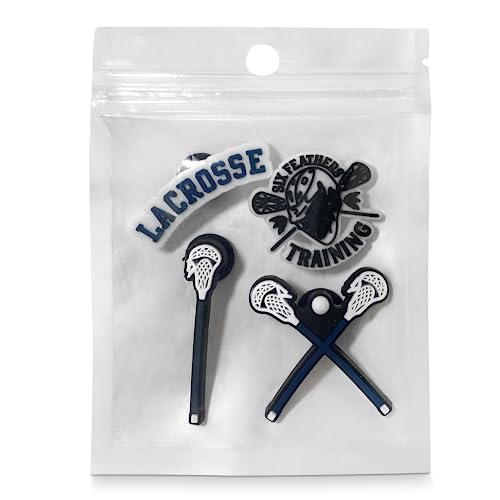 Lacrosse 4-Pack Shoe Charm (Navy) - Thumbnail 2