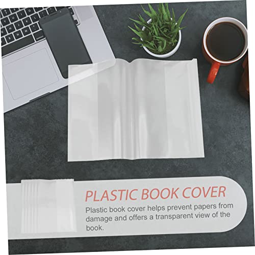 jojofuny 40 Peças Capas Escolares Transparentes De Manga Macia Contra Deslizamento De Água Exercício