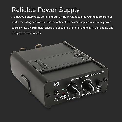 Amplificador de fone de ouvido para monitor estéreo, amplificador profissional de alta potência comp