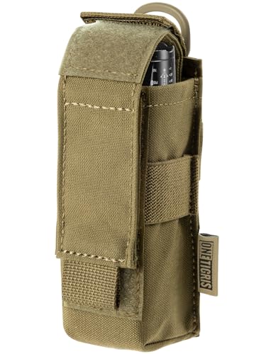 Image of OneTigris Flashlight Holster Flashlight Holder Molle Flashlight Holster Tactical Flashlight Pouch Holder for Belt 1000D Cordura Nylon