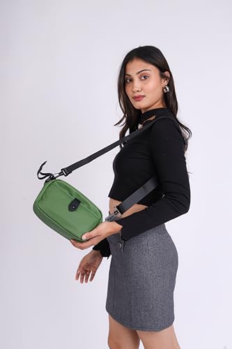 Image of TS WITH TECHSUN Quilted Small Crossbody Bag for Women, Waterproof PU Leather Sling Bag with Adjustable Strap, Lightweight Travel Shoulder, Purse for Phone, Wallet, Keys, Makeup
