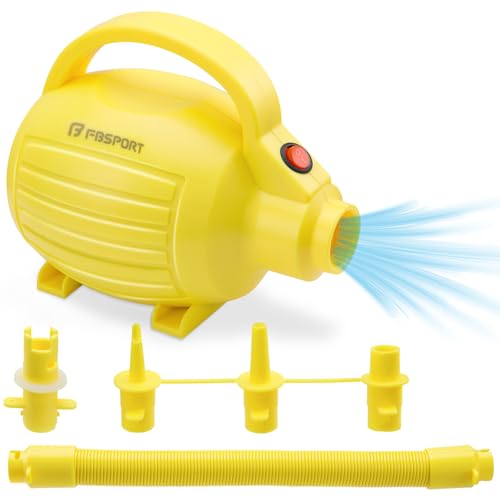 SportBob Pompa Gonfiatore Elettrica Portatile 600W con 4 Ugelli per Gonfiare/Sgonfiare, per Materassi Ad Aria, Gommoni, Salvagenti, Palle Yoga, Piscine Gonfiabili | Alimentazione AC 220-240V