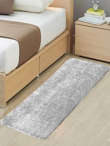Image of Saral Home Shaggy Modern Carpet (Grey, 45X120 cm)