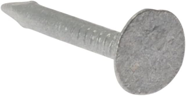 Merriway BH02285 (120 gm) Galvanised Roofing Felt Clout Nails Extra Large Head, 25mm (1 inch) - Pack of 120g