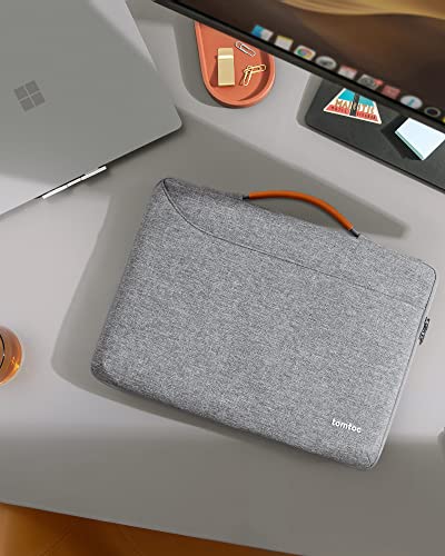 Image of tomtoc 13.5 Inch 360o Protective Laptop Handle Sleeve Fit for Microsoft Surface Book 1 & 2 | Surface Laptop 2017, 13-13.5 inch Notebook Tablet Zipper Briefcase Handbag with Accessory Bag