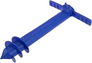 Gogogmee 2 Peças Guarda-Chuva De Praia Resistente Base De Guarda-Chuva De Pátio Base De Guarda-Chuva De Praia Parafuso Guarda-Chuva De Areia Acessório De Fixação Suporte De Guarda-Chuva