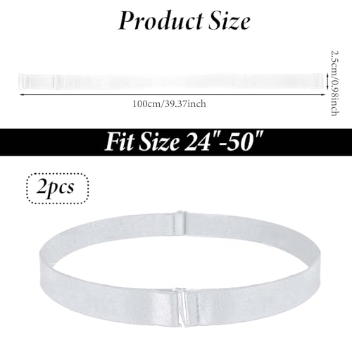 2PCS Elastic Crop Tuck Band, Adjustable Shirt Tuck Band for Women, Tucky Belt Can be Tucked Into Sweaters, Shirts, Change the Style of Tops2