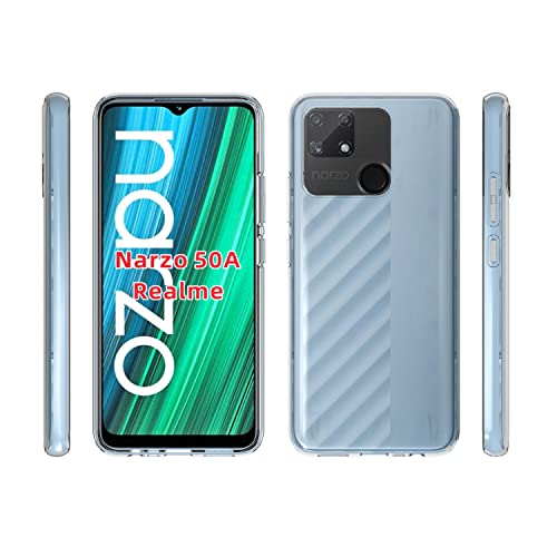 Image of Case Creation Brand - Mobile Cover for Realme Narzo 50 (Soft & Flexible Back Case), Transparent