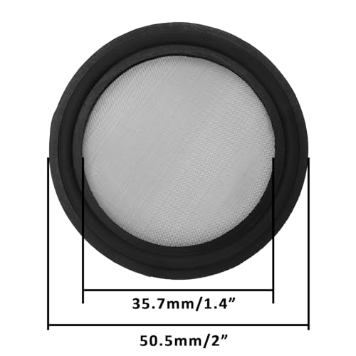 Image of DERNORD 2 Pack 1.5 inch Sanitary Tri-Clamp Gasket Buna-N (NBR) w /Stainless Bonded Type Screen 150 Mesh