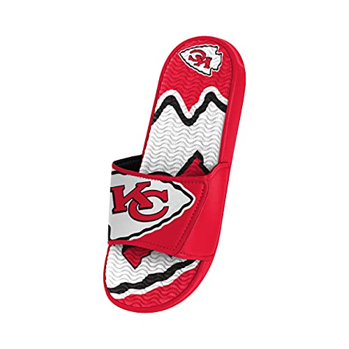 Image of FOCO mens NFL Team Logo Athletic Sport Shower Flip Flop Sandals Gel Slides