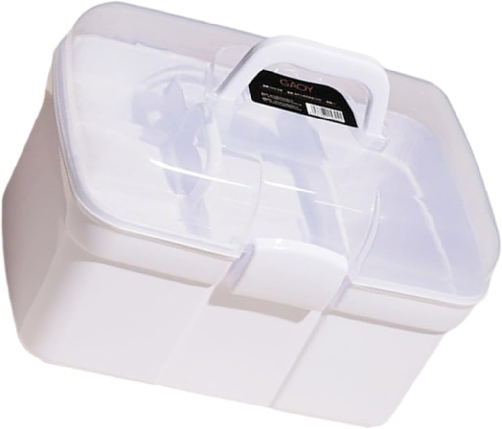 VICASKY Large Capacity Manicure Tool Box Makeup Accessory Case Pp Material Portable Storage Box