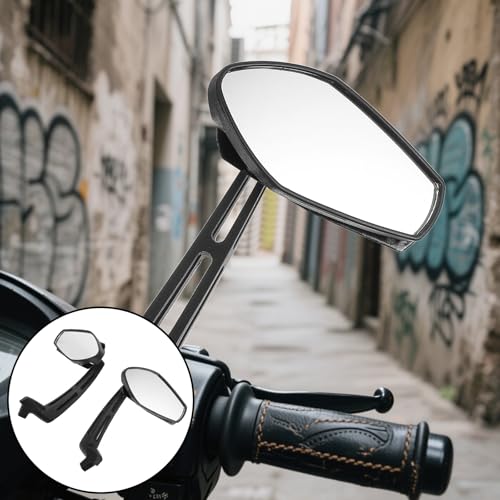 Espejos laterales para manillar de motocicleta compatibles con moto deportiva 7