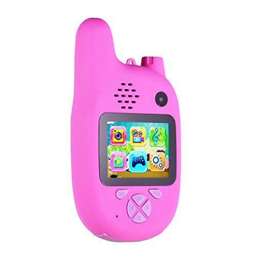Yuwao Câmera Infantil Walkie Talkie 8Mp Lentes Duplas Tela Ips De 2,0 Polegadas Memória Estendida Ba