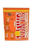 Tony's Chocolonely Milk Chocolate with Caramel and Sea Salt - Belgium Chocolate, Fairtrade & B Corp Certified - 4.44 OZ (1 Pouch)