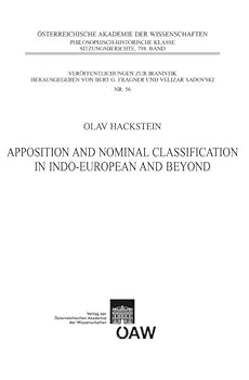 Paperback Apposition and Nominal Classification in Indo-European and Beyond Book