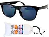 Style Vault Kd3006 Infant Baby Age 0-24 Months Retro 80s Toddler Sunglasses (Black)