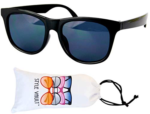Style Vault Kd3006 Infant Baby Age 0-24 Months Retro 80S Toddler Sunglasses (Black) #TOP5