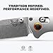 Benchmade - Mini Crooked River 15085 EDC Knife with Gray Aluminum & Wood Handle (15085-2)
