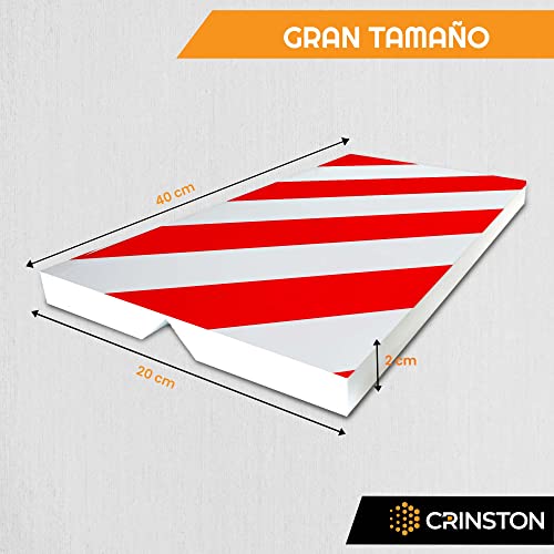 CRINSTON® Garagen Wandschutz | 4 STÜCK | Kantenschutz Schaumstoff Garage Auto, Autotürenschutz Garage, Perfekt um Stöße und Kratzer zu Vermeiden (2 Stück 40x20x2 cm + 2 Stück 20x20x2 cm)